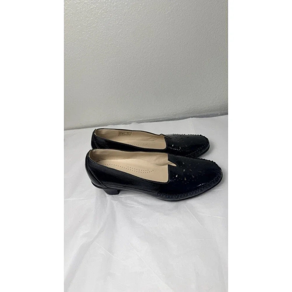 SAS Women’s 8.5 W Black Leather Comfort Pumps Shoes Made in USA